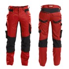 Dassy-RADNE HLAČE, HLAČE RADNE DYNAX CRVENO/CRNE 52, 88 EUR, KOM, 67163.52, AKCIJA