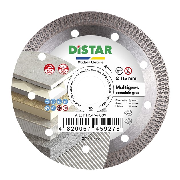 Distar-DIJAMANTNE REZNE PLOČE, DISTAR MULTIGRES REZNA PLOČA 115 MM, 26,10 EUR, KOM, DS5808, AKCIJA