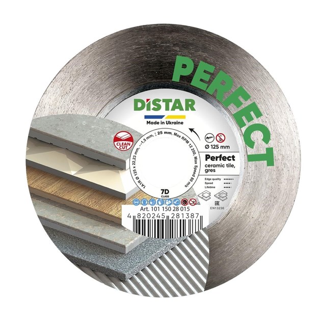 Distar-DIJAMANTNE REZNE PLOČE, DISTAR PERFECT REZNA PLOČA 125 MM, 53,04 EUR, KOM, DS5917, AKCIJA