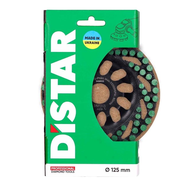 Distar-DIJAMANTNI BRUSNI LONCI, DISTAR DGS-S GREEN POINT BRUSNA PLOČA 125MM, 47,36 EUR, KOM, DS6390, AKCIJA