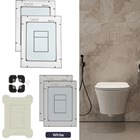 Edplit-EDPLIT SKRIVENI SUSTAVI, EDPLIT M3 POTISNA TIPKA SKRIVENA BIJELA, 249,60 EUR, KOM, E10013, AKCIJA