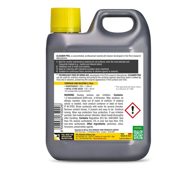 FILA-SREDSTVA ZA ČIŠĆENJE, FILA CLEANER PRO 1 L, 14,06 EUR, KOM, 650026, AKCIJA