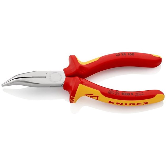 Knipex-KNIPEX KLIJEŠTA I OPREMA, KNIPEX KLIJEŠTA POLUOKRU. ŠPIC KRIVA 1000 V 160 MM, 36,35 EUR, KOM, 2526160, AKCIJA