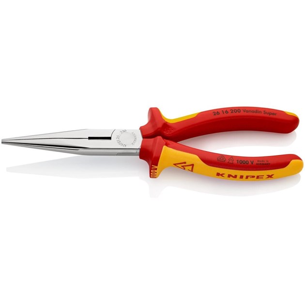 Knipex-KNIPEX KLIJEŠTA I OPREMA, KNIPEX KLIJEŠTA POLUOKR. ŠPIC RAVNA 1000 V 200 MM, 39,25 EUR, KOM, 2616200, AKCIJA