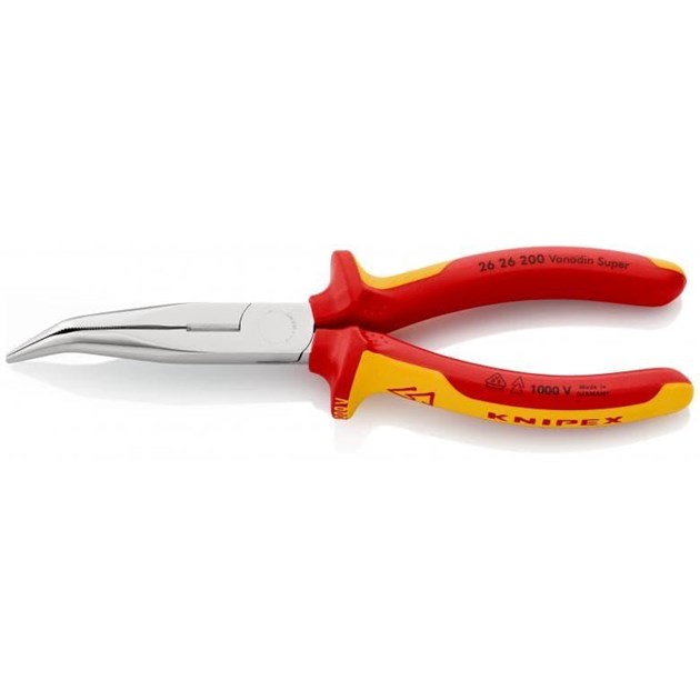 Knipex-KNIPEX KLIJEŠTA I OPREMA, KNIPEX KLIJEŠTA POLUOK. ŠPIC KRIVA 1000 V 200 MM, 44,15 EUR, KOM, 2626200, AKCIJA