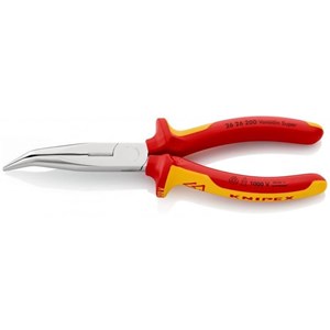 KNIPEX KLIJEŠTA POLUOK. ŠPIC KRIVA 1000 V 200 MM