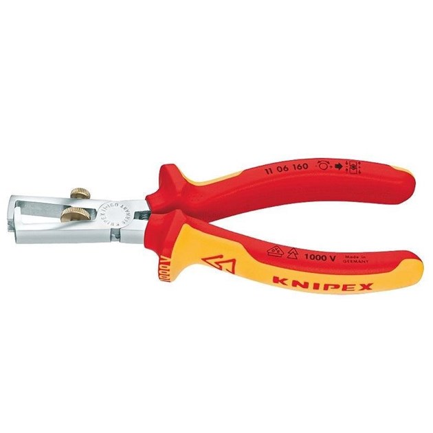 Knipex-KNIPEX KLIJEŠTA I OPREMA, KNIPEX KLIJEŠTA ZA SKIDANJE IZOLACIJE 1000 V 160 M, 36,10 EUR, KOM, 1106160, AKCIJA