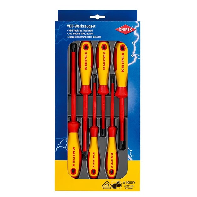 Knipex-KNIPEX KLIJEŠTA I OPREMA, KNIPEX ODVIJAČI 1000 V U SETU 6 KOM, 58,45 EUR, KOM, 002012V01, AKCIJA