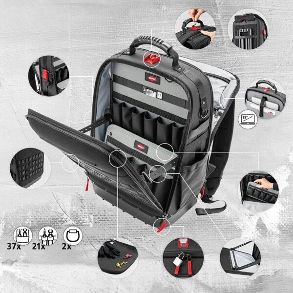 Knipex-KNIPEX KLIJEŠTA I OPREMA, KNIPEX RUKSAK ZA ALAT ELEKTRIČARSKI 22 KOM, 1.230,38 EUR, KOM, 002150E, AKCIJA