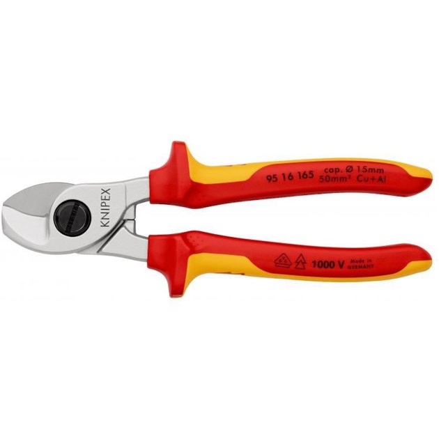 Knipex-KNIPEX KLIJEŠTA I OPREMA, KNIPEX ŠKARE 165 MM ZA KABELE VDE 50 MM2, 55 EUR, KOM, 9516165, AKCIJA