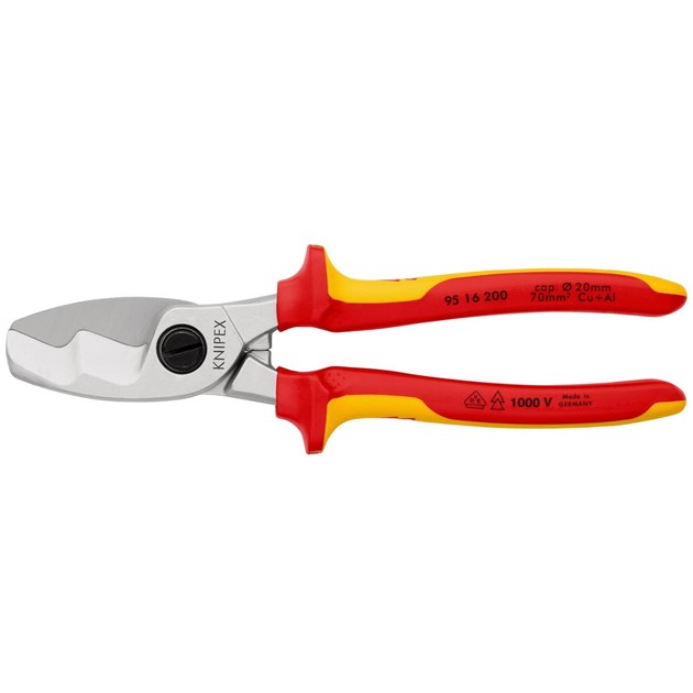 Knipex-KNIPEX KLIJEŠTA I OPREMA, KNIPEX ŠKARE 200 MM ZA KABELE VDE 70 MM2, 70 EUR, KOM, 9516200, AKCIJA
