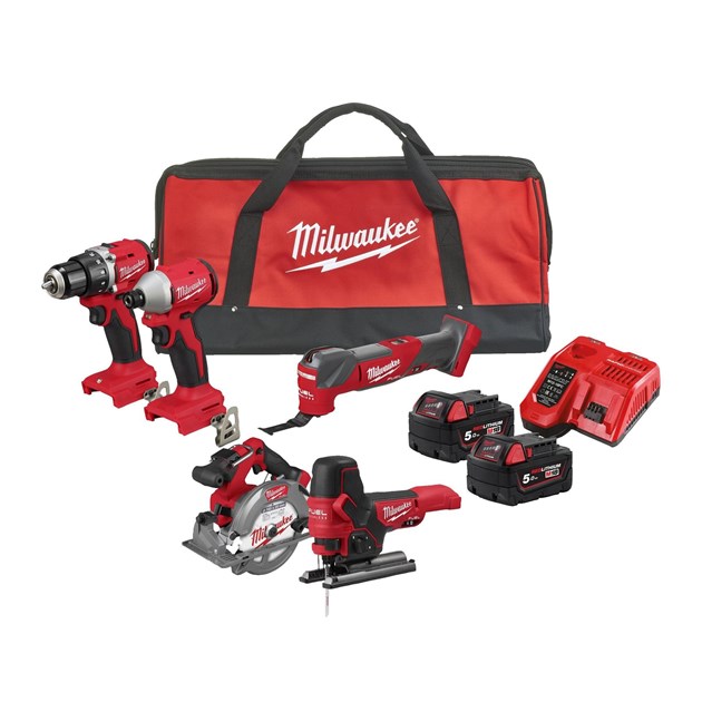 M18 KOMPLETI AKU ALATA, MILWAUKEE AKU SET ALATA M18BLCPP5A-502B, 1.618,88 EUR, KOM, 4933492838, AKCIJA