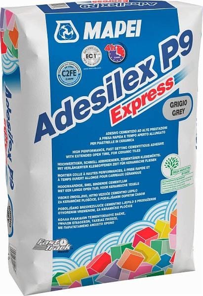 Mapei-CEMENTNA LJEPILA, MAPEI ADESILEX P9 EXPRESS SIVI 25 KG, 22,27 EUR, KG, 006025, AKCIJA