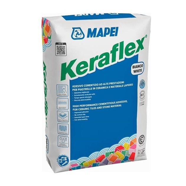 Mapei-CEMENTNA LJEPILA, MAPEI KERAFLEX BIJELI 25 KG, 17,58 EUR, KG, 1M17B/25, AKCIJA