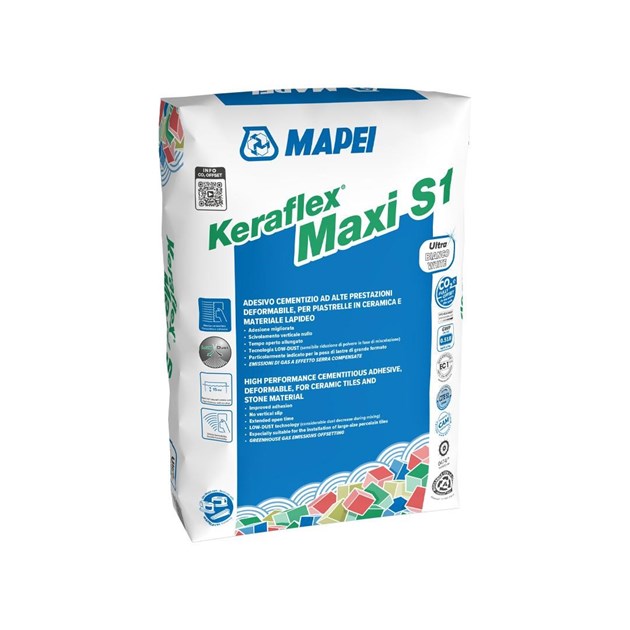 Mapei-CEMENTNA LJEPILA, MAPEI KERAFLEX MAXI S1 BIJELI 23 KG, 23,72 EUR, KG, 1M18B/25, AKCIJA