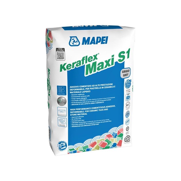 Mapei-CEMENTNA LJEPILA, MAPEI KERAFLEX MAXI S1 SIVO 25 KG, 24,61 EUR, KG, 1202425, AKCIJA