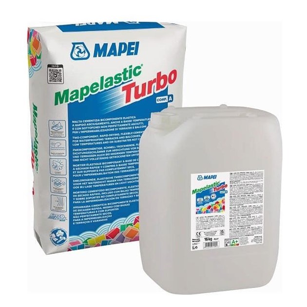 Mapei-CEMENTNE HIDROIZOLACIJE, MAPEI MAPELASTIC TURBO 36 KG KOMPLET, 155,25 EUR, KG, 1M39T/20, AKCIJA