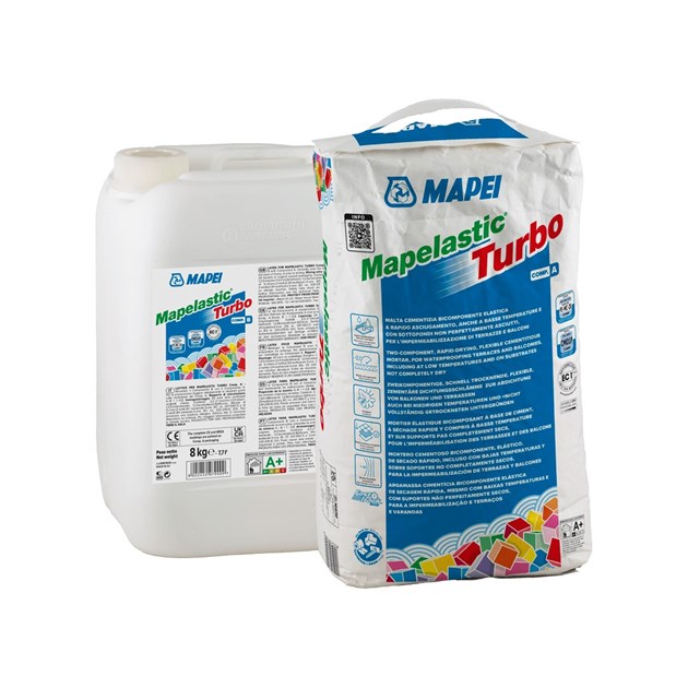 Mapei-CEMENTNE HIDROIZOLACIJE, MAPEI MAPELASTIC TURBO 18 KG KOMPLET, 87,75 EUR, KG, 1M39T/10, AKCIJA