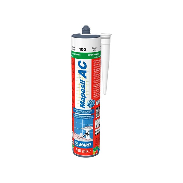 Mapei-SANITARNI SILIKONI, MAPEI MAPESIL AC N.169 310 ML, 9,33 EUR, KOM, 1M40169, AKCIJA