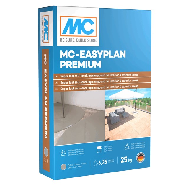 MC Bauchemie-NIVELIR MASE, MC EASY PLAN PREMIUM SAMONIVELIRAJUĆA MASA 25 KG, 30 EUR, KG, 1891975037, AKCIJA