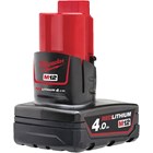 MILWAUKEE-BATERIJE, MILWAUKEE AKUMULATOR M12B4, 59,91 EUR, KOM, 4932430065, AKCIJA