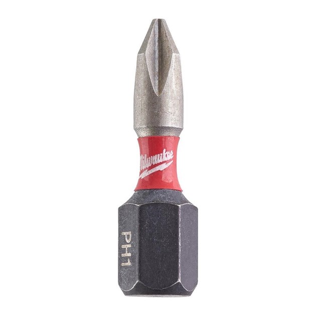 MILWAUKEE-BITOVI I ADAPTERI ZA BITOVE, MILWAUKEE BIT SHOCKWAVE PH1 25MM-2 KOM, 2,44 EUR, KOM, 4932430850