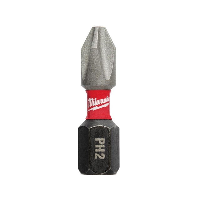 MILWAUKEE-BITOVI I ADAPTERI ZA BITOVE, MILWAUKEE BIT SHOCKWAVE PH2 25MM-2 KOM, 2,44 EUR, KOM, 4932430852