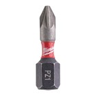 MILWAUKEE-BITOVI I ADAPTERI ZA BITOVE, MILWAUKEE BIT SHOCKWAVE PZ1 25MM-2 KOM, 2,44 EUR, KOM, 4932430860