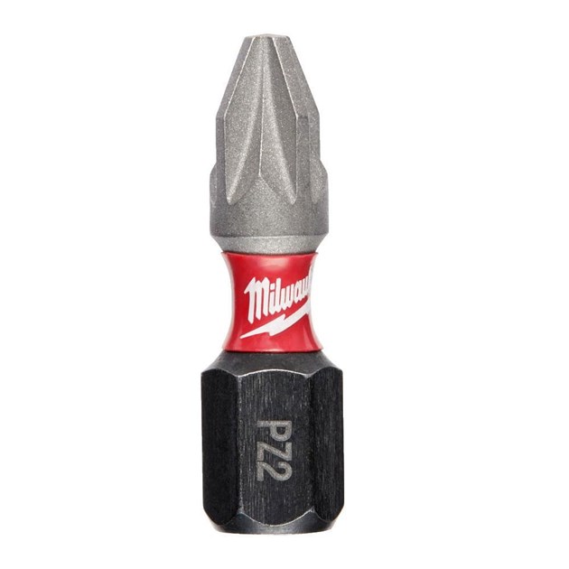 MILWAUKEE-BITOVI I ADAPTERI ZA BITOVE, MILWAUKEE BIT SHOCKWAVE PZ2 25MM-2 KOM, 2,44 EUR, KOM, 4932430863