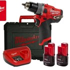 MILWAUKEE-BUŠILICE, MILWAUKEE AKU BUŠILICA SET M12FDD2-202X, 304,86 EUR, KOM, 4933479873, AKCIJA