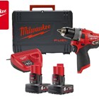 MILWAUKEE-BUŠILICE, MILWAUKEE AKU BUŠILICA SET M12FDD2-602X, 454,99 EUR, KOM, 4933479875