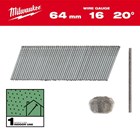 MILWAUKEE-ČAVLI ZA AKU PIŠTOLJE I KLAMARICE, MILWAUKEE ČAVLI 16G 64MM 2000 KOM, 36,44 EUR, KOM, 4932492586