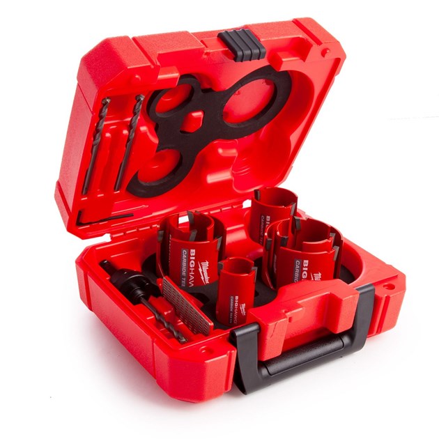 MILWAUKEE-KRUNSKO BUŠENJE, MILWAUKEE KRUNA BIG HAWG CARBIDE SET 10 KOM, 240,25 EUR, KOM, 4932464939