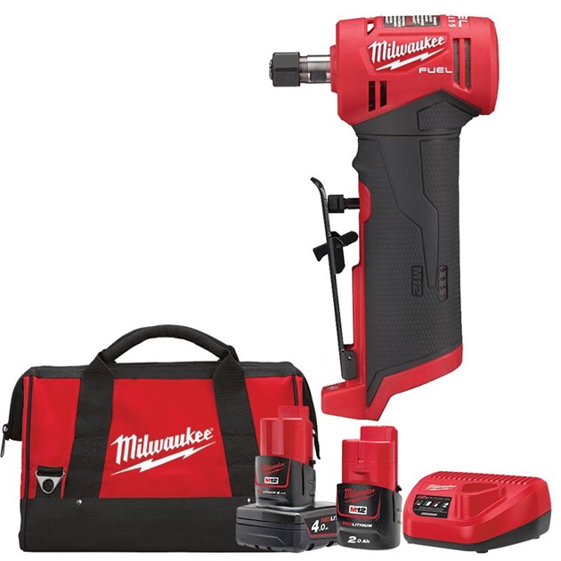 MILWAUKEE-KUTNE BRUSILICE 115-125 MM, MILWAUKEE AKU KUTNA BRUSILICA SET M12FDGA-422B, 389,24 EUR, KOM, 4933471439, AKCIJA