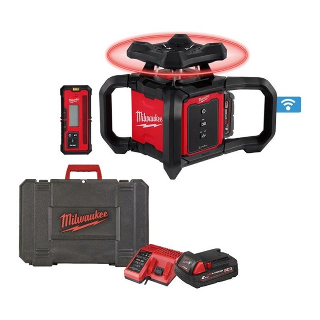 MILWAUKEE-LASERI, MILWAUKEE AKU LASER ROTACIJSKI M18RLOH600-201C, 1.360,13 EUR, KOM, 4933493191, AKCIJA