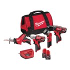 MILWAUKEE-M12 KOMPLETI ALATA, MILWAUKEE AKU SET ALATA M12BPP4A-202B, 491,61 EUR, KOM, 4933441240, AKCIJA