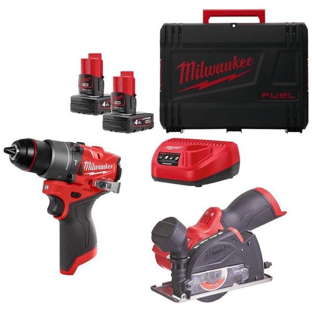 MILWAUKEE-M12 KOMPLETI ALATA, MILWAUKEE AKU SET ALATA M12FPP2G2-402X, 583,88 EUR, KOM, 4933480592, AKCIJA