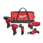 MILWAUKEE-M12 KOMPLETI ALATA, MILWAUKEE AKU SET ALATA M12BLPP4A-202B, 382,49 EUR, KOM, 4933499693, AKCIJA