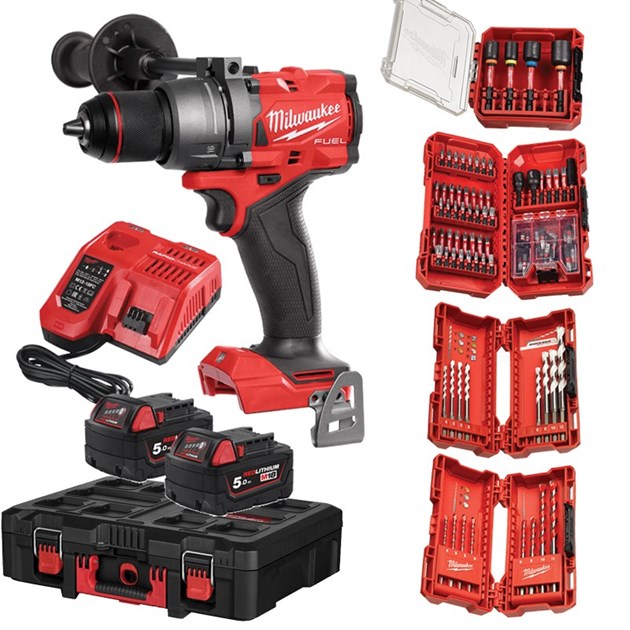 MILWAUKEE-M18 KOMPLETI AKU ALATA, MILWAUKEE AKU BUŠILICA UDARNA PACKOUT SET M18FPD3, 651,38 EUR, KOM, 4933498240, AKCIJA