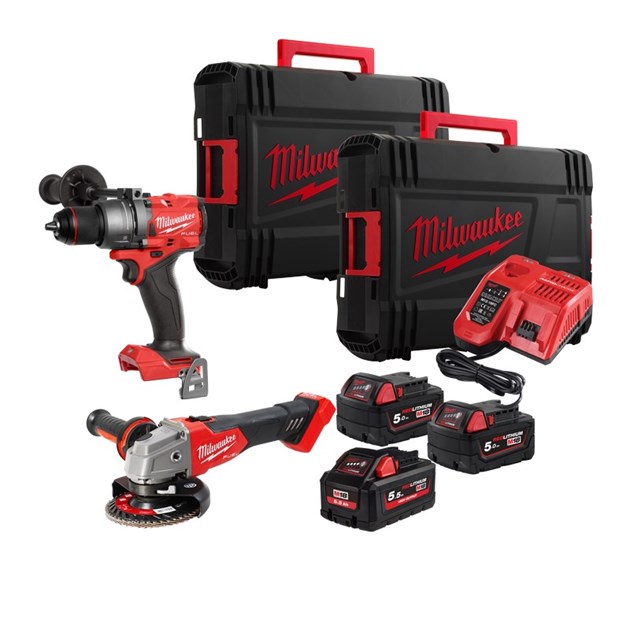 MILWAUKEE-M18 KOMPLETI AKU ALATA, MILWAUKEE AKU SET ALATA M18FPP2E3-502XEU, 797,63 EUR, KOM, 4933492516, AKCIJA