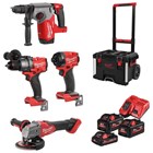 MILWAUKEE-M18 KOMPLETI AKU ALATA, MILWAUKEE AKU SET ALATA M18FPP4E-555T, 2.023,88 EUR, KOM, 4933492530, AKCIJA