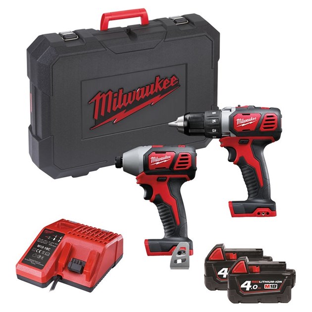 MILWAUKEE-M18 KOMPLETI AKU ALATA, MILWAUKEE AKU SET ALATA M18BPP2D-402C, 583,88 EUR, KOM, 4933447126, AKCIJA