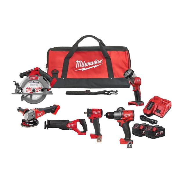 MILWAUKEE-M18 KOMPLETI AKU ALATA, MILWAUKEE AKU SET ALATA M18FPP6H3-502B, 1.349,31 EUR, KOM, 4933498659, AKCIJA