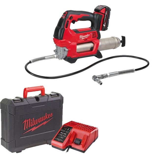 MILWAUKEE-OSTALI AKU ALATI, MILWAUKEE AKU MAZALICA SET M18GG-201C, 458,03 EUR, KOM, 4933440490, AKCIJA