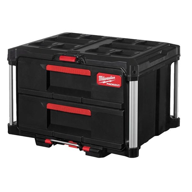 MILWAUKEE-PACKOUT KUTIJE I LADIČARI, MILWAUKEE PACKOUT KUTIJA S 2 LADICE, 181,68 EUR, KOM, 4932472129, AKCIJA