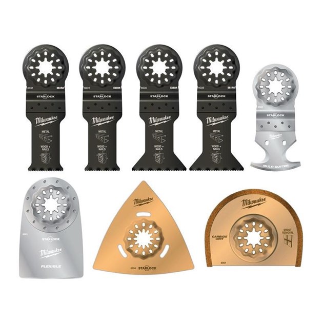 MILWAUKEE-REZANJE / PILJENJE, MILWAUKEE NASTAVAK ZA MULTITOOL SET 8 KOM, 208,08 EUR, KOM, 48906088