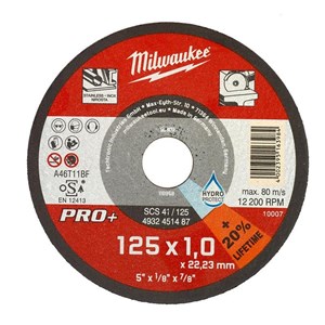 MILWAUKEE REZNA PLOČA ZA METAL PRO+SCS41 125X1MM
