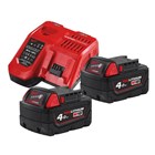 MILWAUKEE-SETOVI BATERIJE + PUNJAČ, MILWAUKEE SET AKUMULATORA S PUNJAČEM M18NRG-402, 235,79 EUR, KOM, 4933459215, AKCIJA