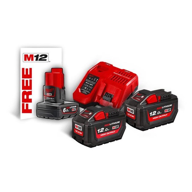MILWAUKEE-SETOVI BATERIJE + PUNJAČ, MILWAUKEE SET AKUMULATORA S PUNJAČEM M18HNRG-122, 797,63 EUR, KOM, 4933464261, AKCIJA