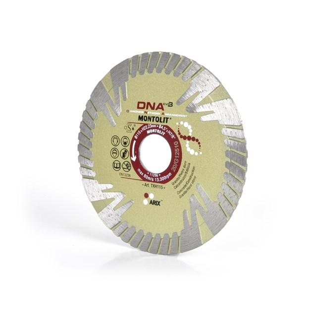 Montolit-DIJAMANTNE REZNE PLOČE, MONTOLIT REZNA PLOČA DNA TURBO D.115, 72 EUR, KOM, TXH115, AKCIJA